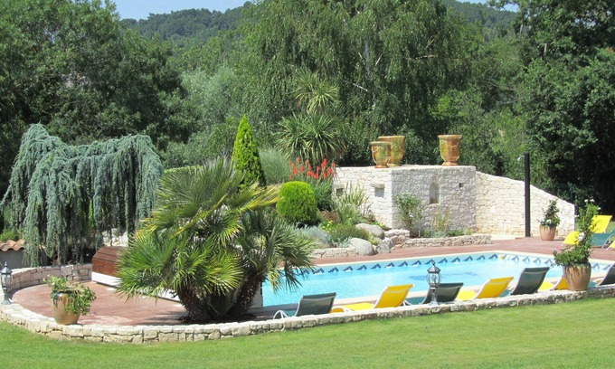 Boisset-et-Gaujac House | L'OASIS DE BOISSET : MAS 5*, 3 min from Anduze, private heated SWIMMING POOL, 16 people