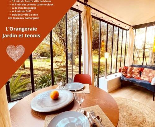 Costieres House | *L'Orangeraie* Maison avec jardin, tennis, parking