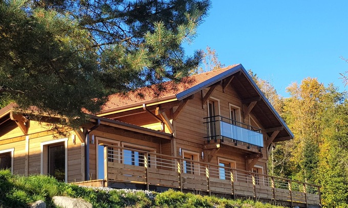 La Bresse Ski Chalet | La Bresse chalet mountain view panoramic sauna