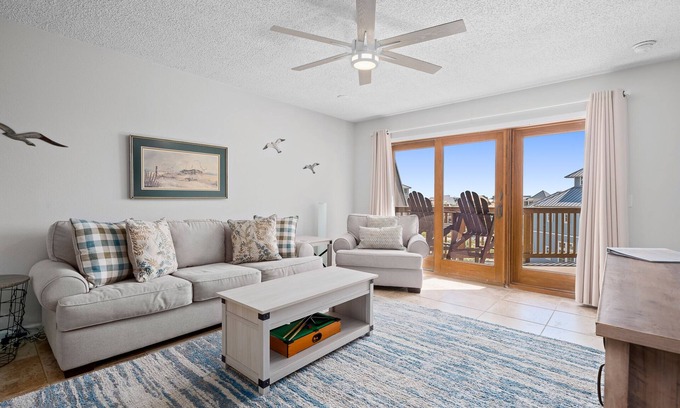 Port Aransas Condo | La Mirage Condo 302L Beachfront Condo Resort with Private Boardwalk to Beach