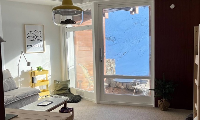 La Mongie Apartment | La Mongie - Renovated studio with south-facing terrace