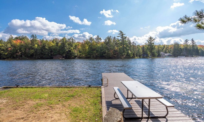 Old Forge House | Lake House Waterfront 4 bed 3 bath house w/dock & firepit .5 miles to Old Forge