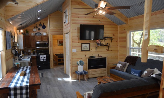 Jones Mills Cabin | Lake toys and hot tub included!