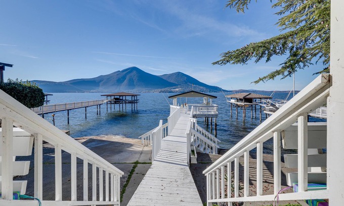 Clearlake Villa | Lakefront California Escape w/ Deck & Boat Dock!