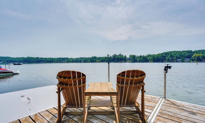 Lake George House | Lakefront Queensbury Home: Kayaks + Boat Dock
