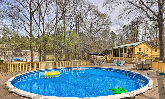 Hardwick House | Lakefront Sparta Home w/ Private Pool & Dock!