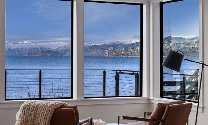 South Tahoe House | Lakefront Stunner with Private Pier! Close to Heavenly, Casinos, Dining, Retail