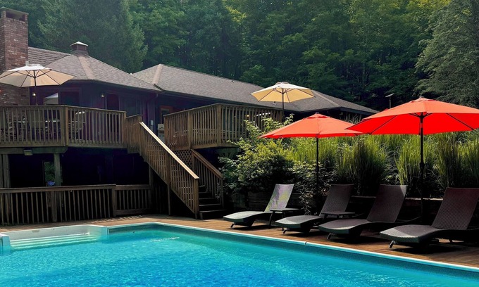 Livingston Manor House | Lakehouse on Semi-Private Lake with Pool