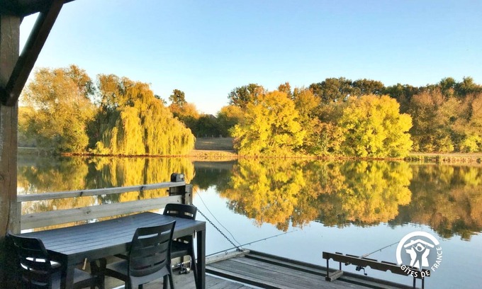Villiers-Charlemagne Cottage | Lakeside Chalet with Private Fishing Pier, Terrace & Family Amenities - Sleeps 7