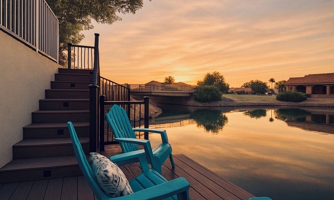 Arrowhead Lakes House | Lakeview: NEW! Retreat with Dock and Backyard Lake View’s