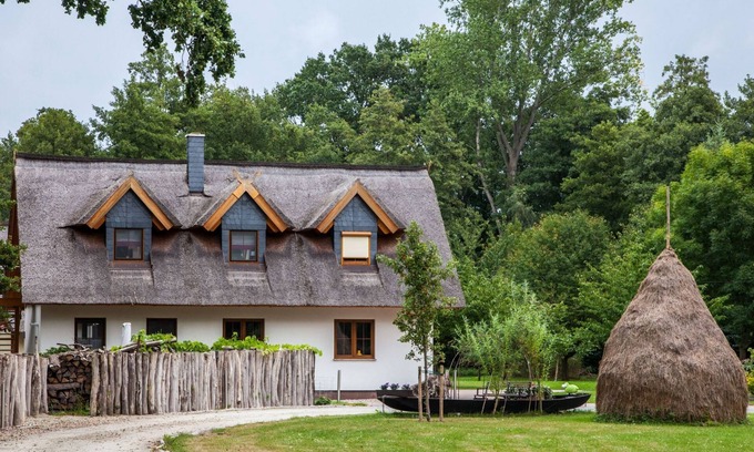 Burg-Dorf Apartment | Landliebe apartment, 2 bedrooms, living room with kitchenette, shower/WC and sauna, terrace - Spreewald LODGE