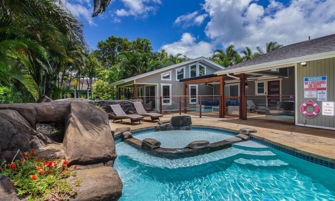 Princeville House | Lani Oasis & Pohaku Villa by Gather: 2 Homes w/Saltwater Pools, AC & Ga