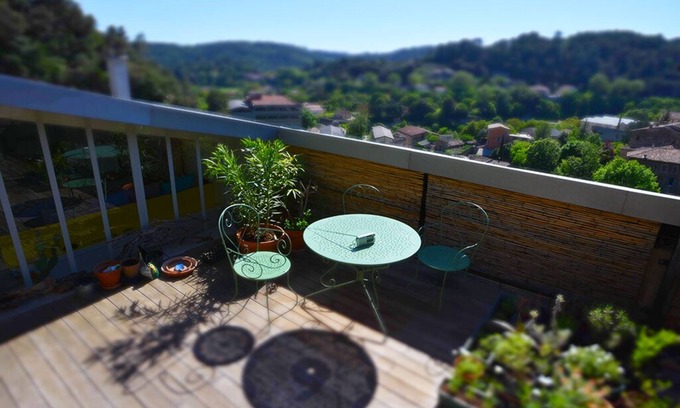 Barjols Apartment | Large artists' loft with terrace, pool with outdoor shower