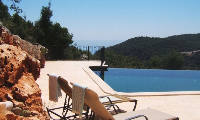 Kas Villa | Large Elegant Stone Villa: Forest, Sea Views, Private Pool