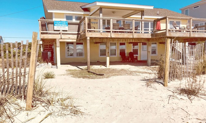 Edisto Island House | Large Hot Tub! Well maintained, recently updated Oceanfront, 7 BR home, Views!