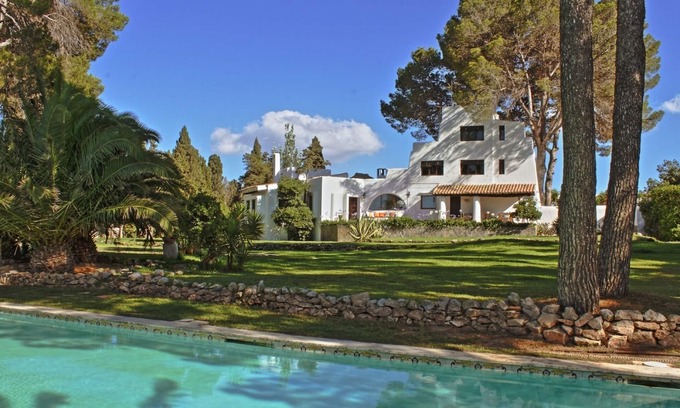 San Antonio Bay House | Large Ibizan house - set in an lush garden- 2 pools. Quiet and accessible