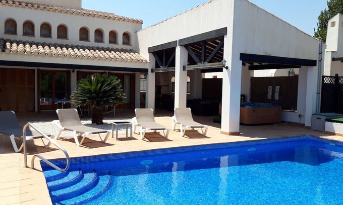 Caserio Los Tarquinos Villa | LARGE Luxury 3 Bed Villa (Sleeps 8) with Pool, Golf views and more!