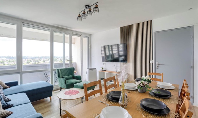 Sevran Apartment | Large-Paris, CDG, Villepinte Expo, Disney, Astérix