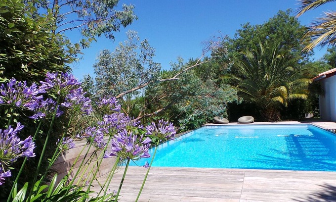 Ascain Villa | Large swimming pool, 5.5km from the beach, 2km from the golf course, direct access to cycle path