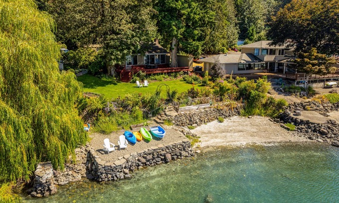 West Hills House | Large waterfront home with beach access, kayaks, & views - snowbird-friendly