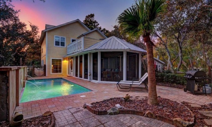 San Juan House | Latitude Adjustment, Private Heated Pool, Pet-Friendly, Steps to the Beach, Easy