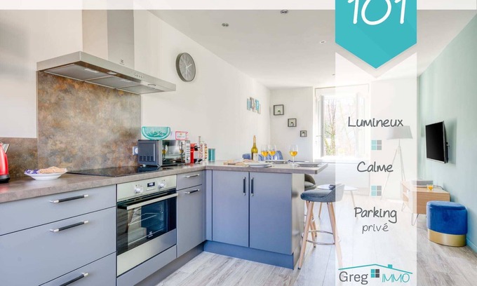 Audincourt Apartment | ⭐️Le 101⭐️Lumineux⭐️Netflix⭐️Son DEVIALET⭐️GregIMMO⭐️