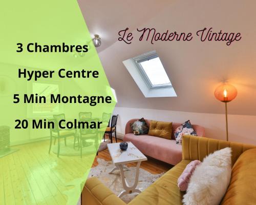 Munster Apartment | Le Moderne Vintage Hyper Centre,3 chambres, neuf au calme, 3 étoiles