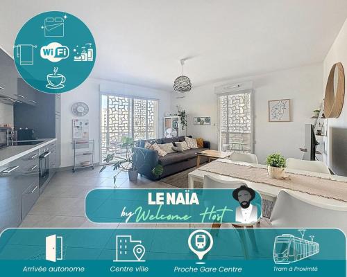 Port Marianne Apartment | Le Naïa, Cosy & Chic à Port Marianne, parking.