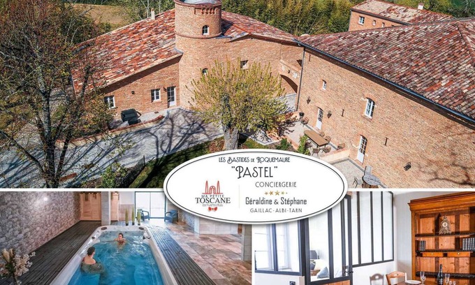 Roquemaure House | Le Pastel - Swim Spa - Hamman - Sauna - 2 people