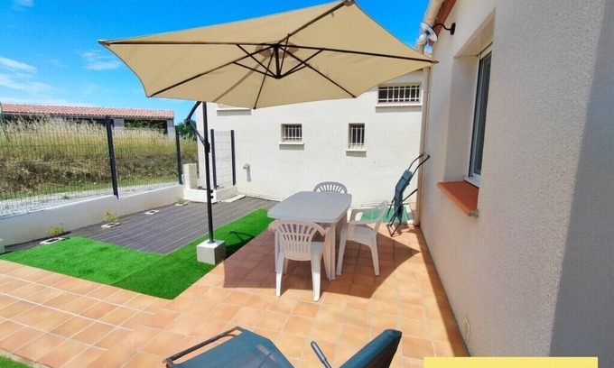 Leuc House | Les Gîtes du Gabiat à Leuc 44m² Pour 3 Pers. à 15 mn de la Cité de Carcassonne