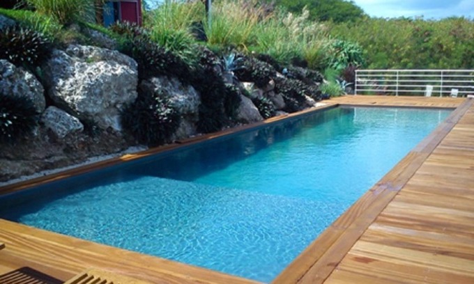 Saint-Francois Cottage | LES GITES DE L'ANSE 2p St François, Swimming pool, Near the beach