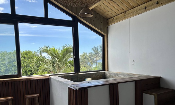 Trois-Bassins Apartment | LES PALMIERS 1 - appt 4 people in the West with jacuzzi near the beaches