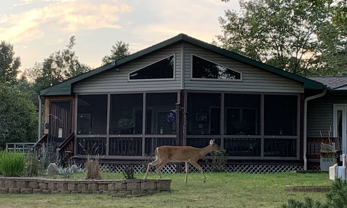 Nekoosa Cottage | LifezGood Waterfront Cottage w/ Screened Porch, near Golf courses