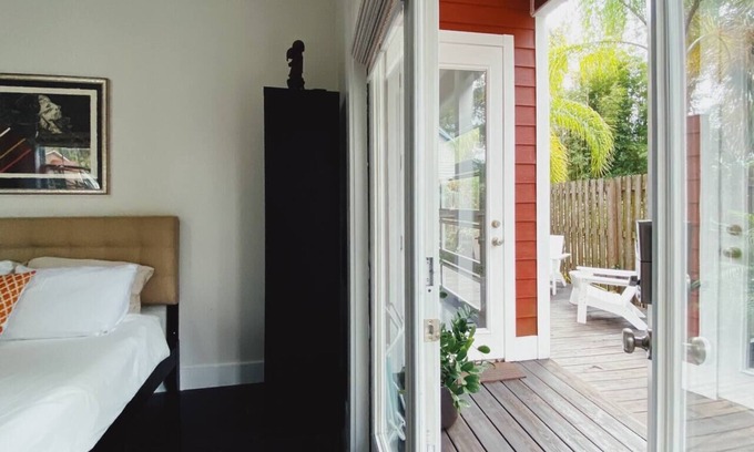 Lincolnville Apartment | Lincolnville hip red barn guest suite-private suite in modern house