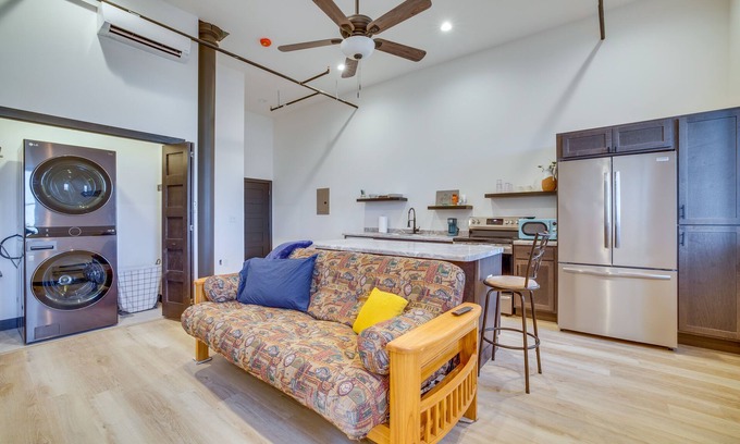 Cashton Apartment | Loft-Style Downtown Cashton Studio: Dogs Welcome!
