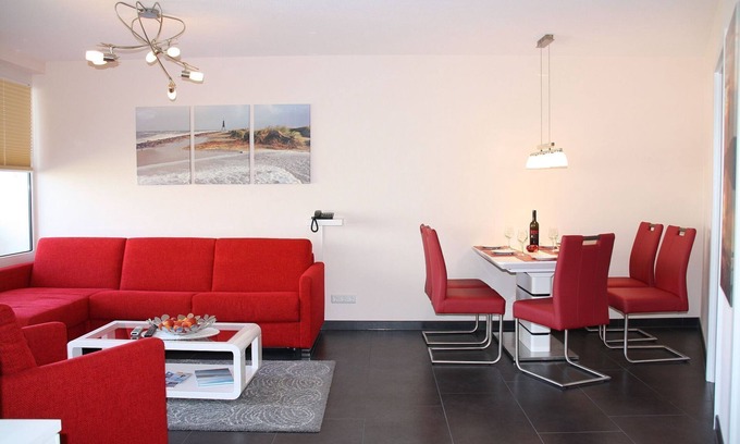 Duhnen Apartment | Lord Nelson App.513-66m² vacation apartment in Döse, close to the beach, swimming pool and sauna