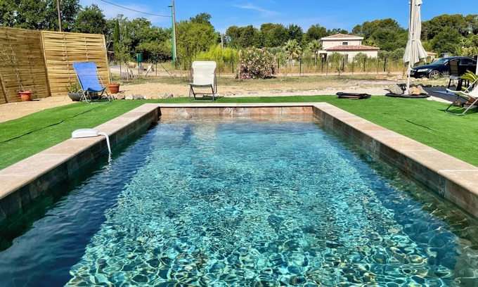 Lorgues Villa | Lorgues: 3-BR house, private pool, A/C & fiber Wi-Fi