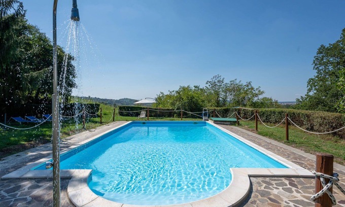 Azzano d'Asti Villa | Lovely apartment in villa for 6 people with pool, WIFI, terrace and pets allowed