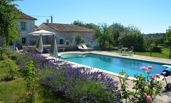 Dignac Other | Lovely spacious holiday country house in the Charente with private, heated pool