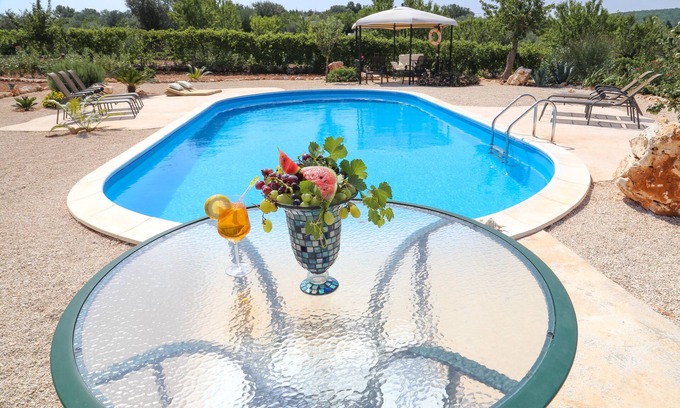 Ceglie Messapica Villa | LUX TRULLO OF THE XVIII SEC. WITH PANORAMIC POOL AND LARGE GARDEN (10' OSTUNI)