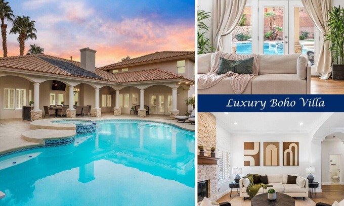 Paradise House | Luxe Las Vegas Villa: Pickleball & Heated Pool Fun