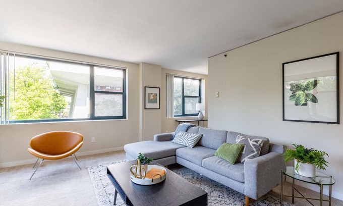 Downtown Portland Apartment | Luxe Old Town 2BR w/Rooftop Deck & Gym, nr Green Space, by Blueground