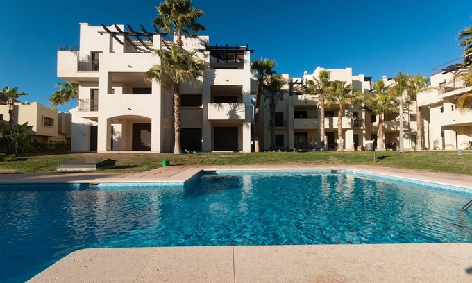 San Javier Apartment | luxurious 2 bedroom,2 bathroom ground floor apartment adjacent to pool Sleeps 6