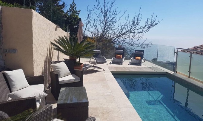 La Turbie Villa | Luxurious, 3 floor Villa w/heated pool—5 km away from Monaco