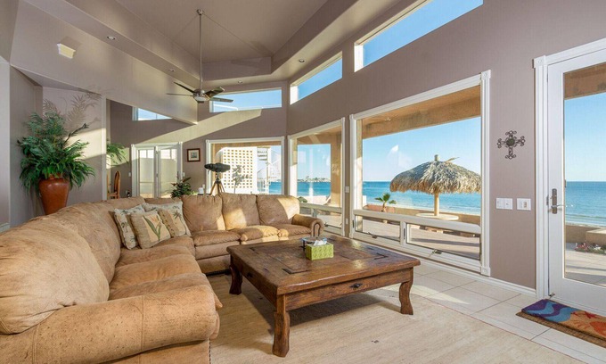 Puerto Penasco House | Luxurious BEACH FRONT AMAZING VIEW Spacious & Elegant Jacuzzi Grill Pet