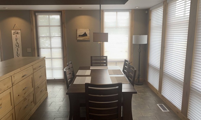 Dover Bay Condo | Luxurious first floor Dover Bay condo on the shore of Pend Orielle River.