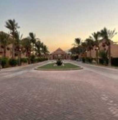Zafarana Apartment | Luxurious ground chalet with a private garden and pool view.