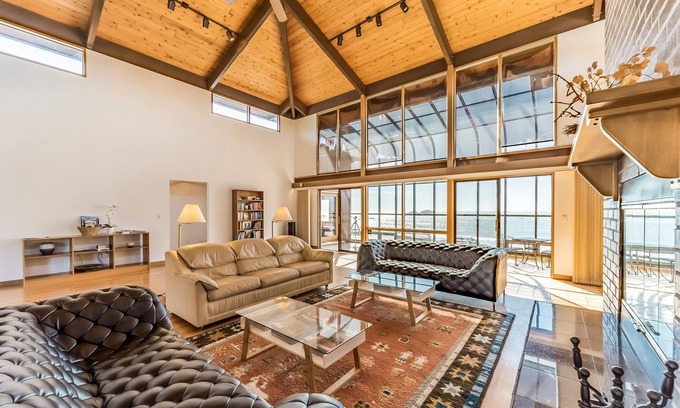 Crescent City North House | Luxurious home boasting ocean views, a sauna, pool table, and more