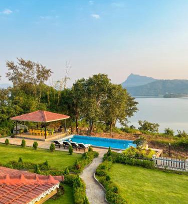Lonavala Villa | Luxurious Infinity Pool Villa Overlooking Pawna Lake Best For Parties And Events