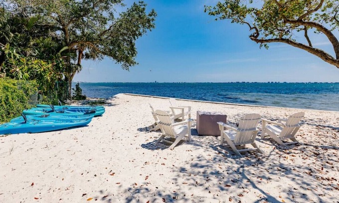 Indian Beach Sapphire Shores House | Luxurious Mediterranean Estate with Private Beach